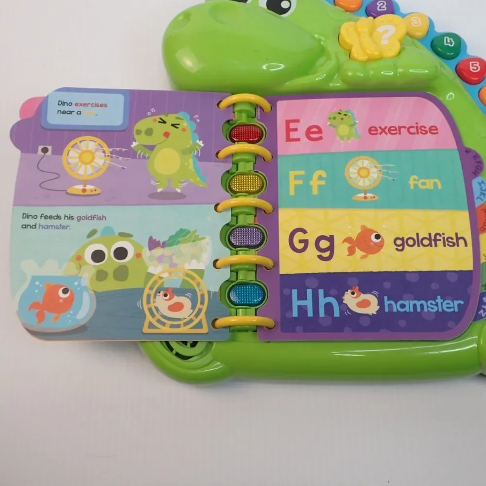 LeapFrog Dino's Delightful Day Alphabet Book Learning Toy Reading Counting